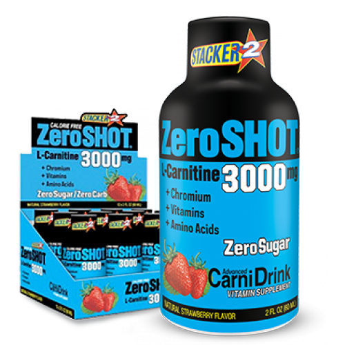 ZeroShot 3000mg Çilek 60ml x 12 Adet