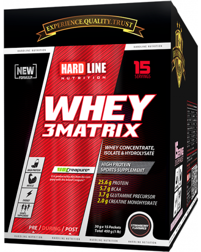 Hardline Whey 3Matrix 450 Gr (30Gr*15Adet)