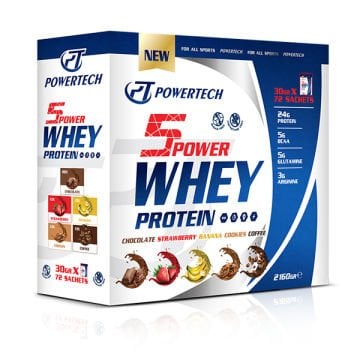 Powertech 5Power Whey Protein 72Sachets