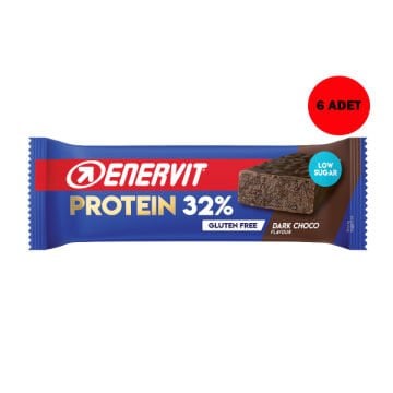 Enervit Protein Bar %32 Bitter Çikolatalı 60 gr 6 Adet