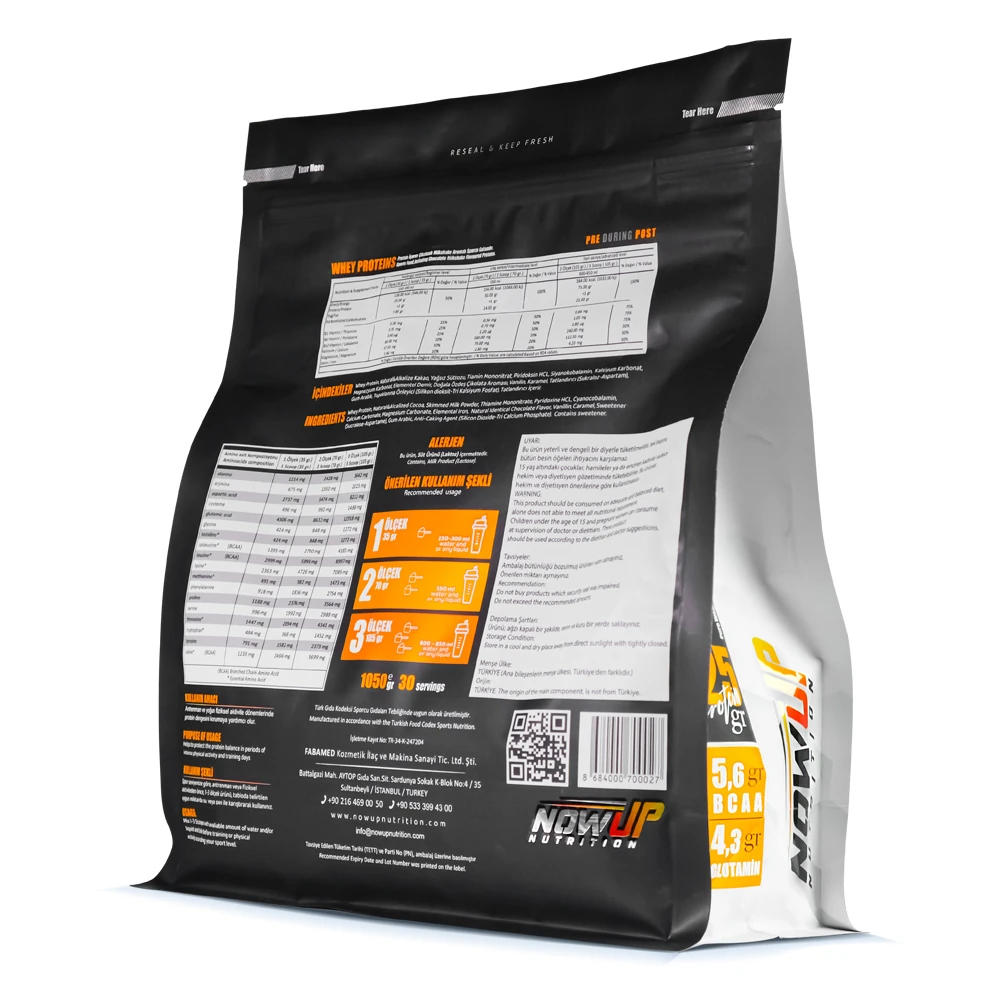 %100 Whey Protein Tozu Çikolata Aromalı - 1050 Gr.