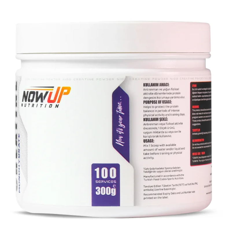 Nowup Nutrition PURE Creatine | Katkısız & Aromasız Saf Creatine Monohydrate